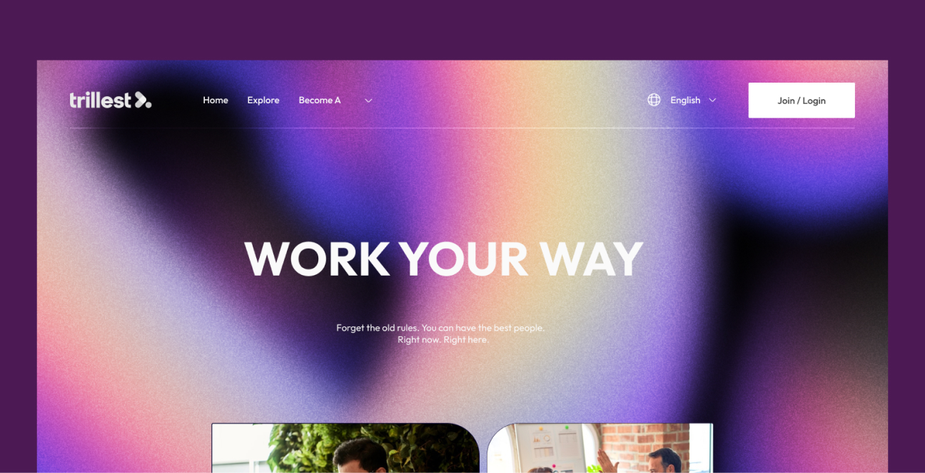 The Trillest Case Study Header: Empowering Freelancers and Buyers.