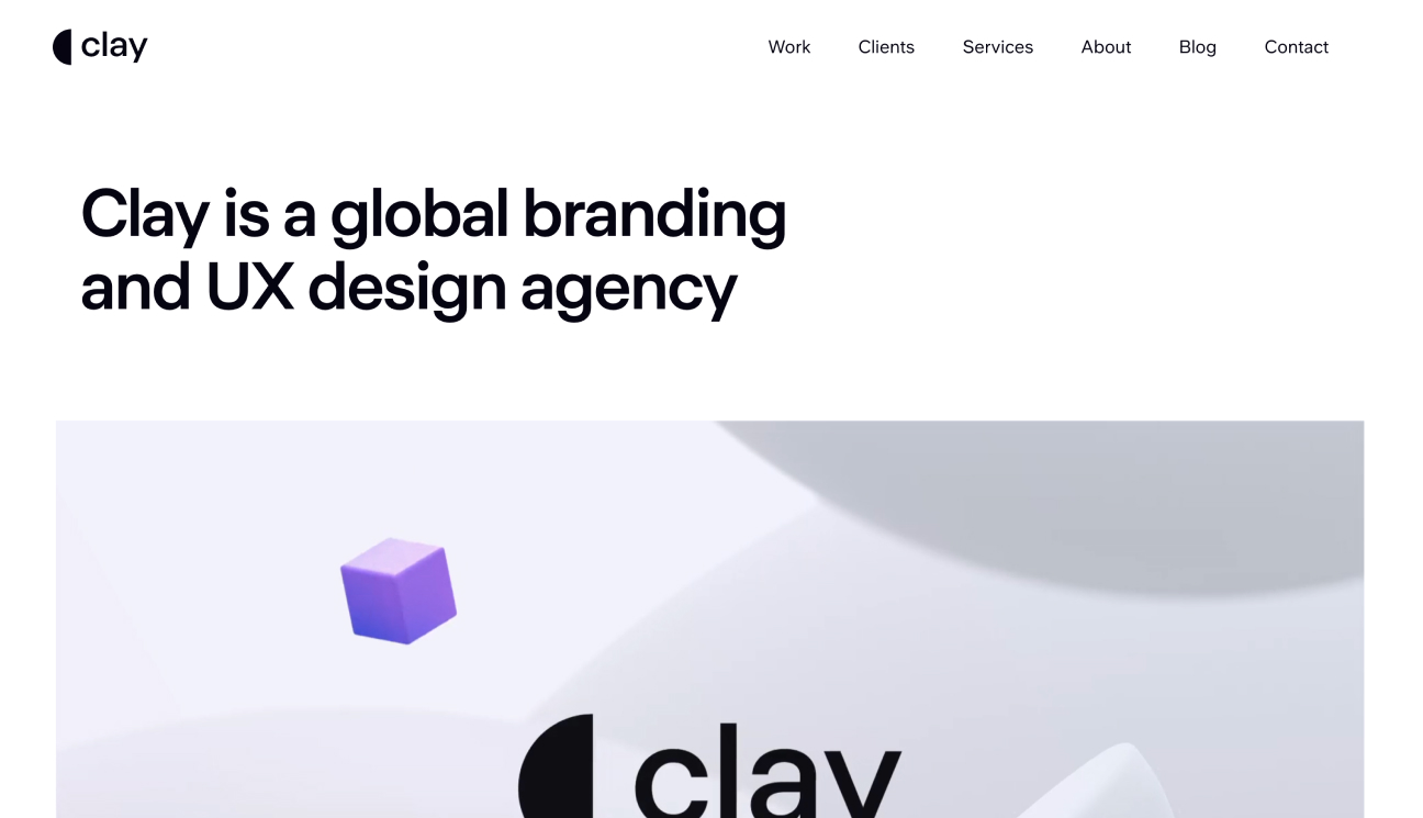 Clay Website Image: Transformative UI/UX Design and Branding